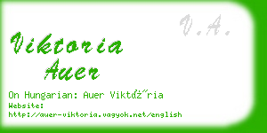 viktoria auer business card